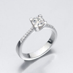 טבעת אירוסין קלאסית מודל וקטוריה