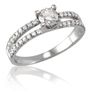 טבעת 2 שורות יהלומים מודל ערבה