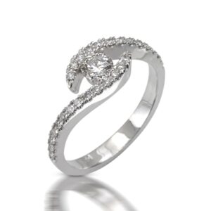 טבעת אירוסין מודל סחלב