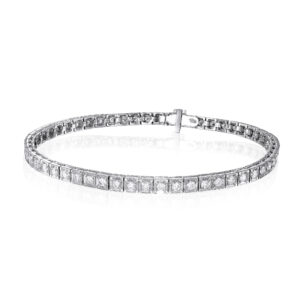 צמיד יהלומים מרובע