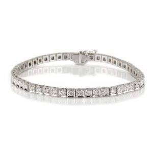 צמיד יהלומים -מרובעים