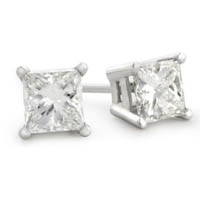 עגילי יהלומים פרינסס