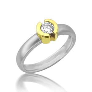 טבעת ארוסין סוליטר-הדס