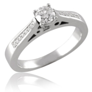 טבעת יהלום קלאסית מודל-לילי